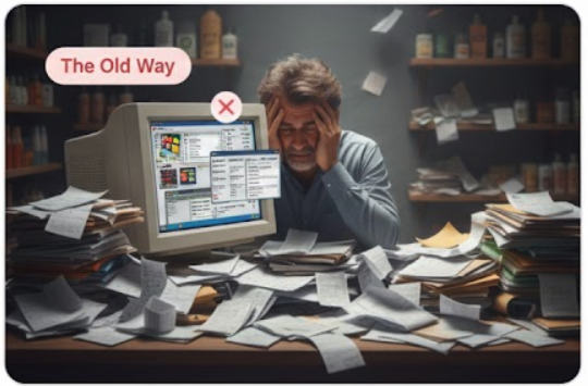 The Old Way - Manual pharmacy management